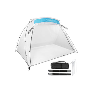 Tilswall Tragbare Lackierkabine mit Boden, Mesh-Gewebe und windfesten Haken, 270 × 180 × 170 cm