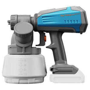 Shark700 Akku Farbsprühsystem, Elektro Lackierpistole mit bürstenlosem Motor mit Makita 18V Akku (ohne Akku)