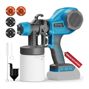 Tilswall Alien500 Farbsprühsystem Akku kabellos, Farbsprühgerät elektrisch, Lackierpistole 600ml, kompatibel mit 18V Makita Akku (ohne Akku)