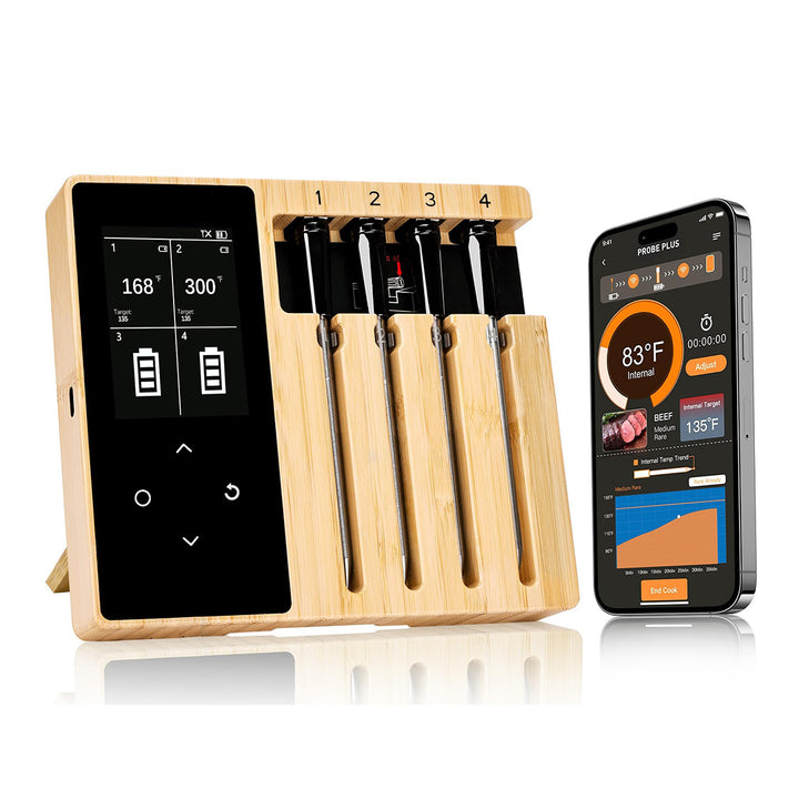 Bluetooth-Fleischthermometer mit 400 Fuß kabelloser Reichweite
