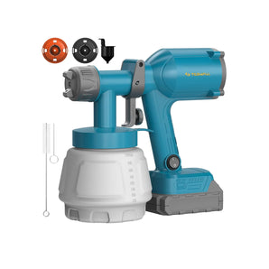 Tilswall Farbsprühsystem Akku, Lackierpistole mit 1000ml Tank, Für Makita 18V Akku (Ohne Akku)