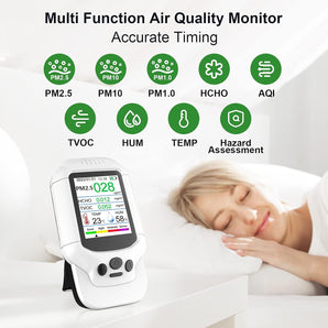 Tilswall Luftqualitätsmonitor – Messgerät für PM2.5 / PM10 / PM1.0 Feinstaub