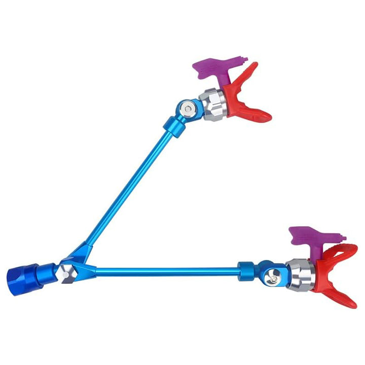 Tilswall Sprühverlängerungsstange mit Doppelkopf 517 Düse – Farbspritz-Zubehör für Sprühgeräte