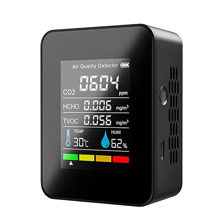 Echtzeit-5-in-1-Luftqualitätsmonitor für den Innenbereich