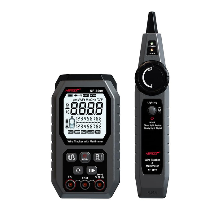 Tilswall Netzwerkkabeltester mit PoE-Test, Längentest, NCV & Lampe
