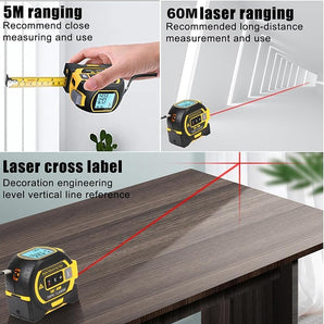 3-in-1-Digital-Laser-Entfernungsmesser mit LCD-Display