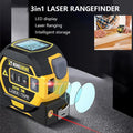 3-in-1-Digital-Laser-Entfernungsmesser mit LCD-Display