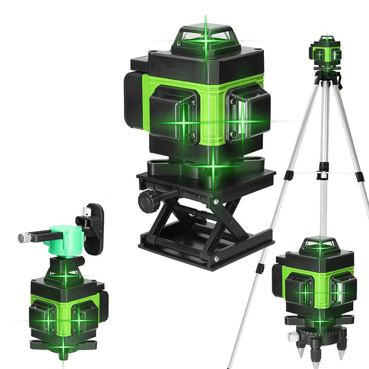 12 Linienlaser-Nivelliergerät, 3 x 360° horizontal, vertikal, Kreuzlinienlaser