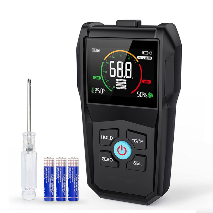 Tilswall Pinloses Holzfeuchtemessgerät – Zerstörungsfreie Feuchtigkeitsmessung für Holz