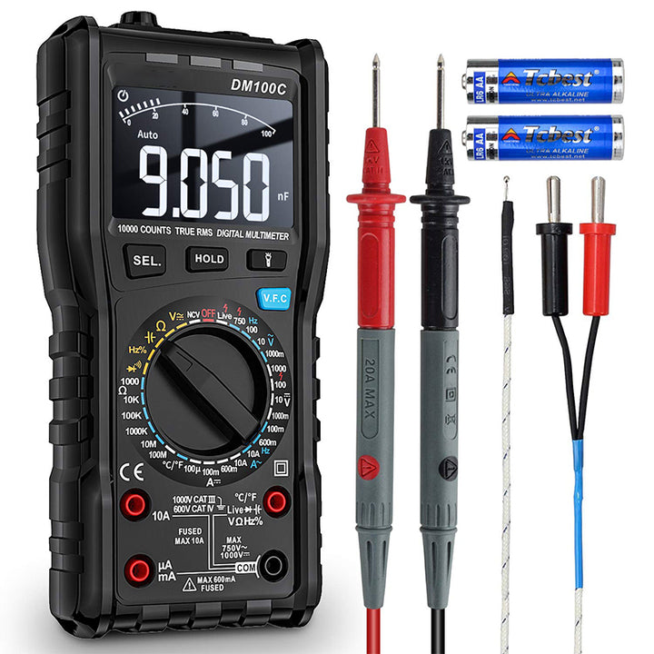 Tilswall Digitalmultimeter Tester Ohmmeter T-RMS 9999 Counts