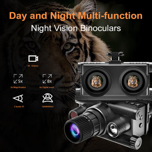 4K kopfmontierte Wärmebild-Nachtsichtbrille, digitales Infrarot-Nachtsichtfernglas mit Helmbefestigung