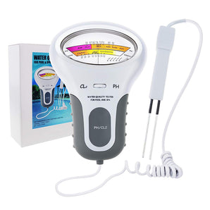 PH & Chlor CL2 Füllstandsmessgerät Testmonitor Schwimmbad Spa Wassermonitor mit Sonde