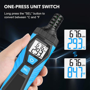 Tilswall Digitales Thermo-Hygrometer – Temperatur- & Luftfeuchtigkeitsmesser