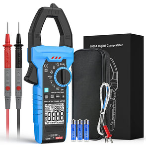 Tilswall digitales Zangenmessgerät, automatisches Multimeter für Wechsel- und Gleichstrommessung