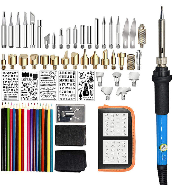 Tilswall Brandmalkolben-Set 71-teilig – Holzbrandset mit einstellbarer Temperatur